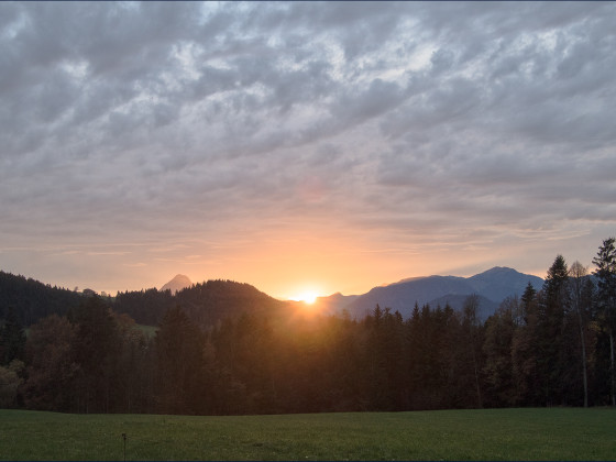 Sonnenuntergang im Kaiserwinkl / Tirol