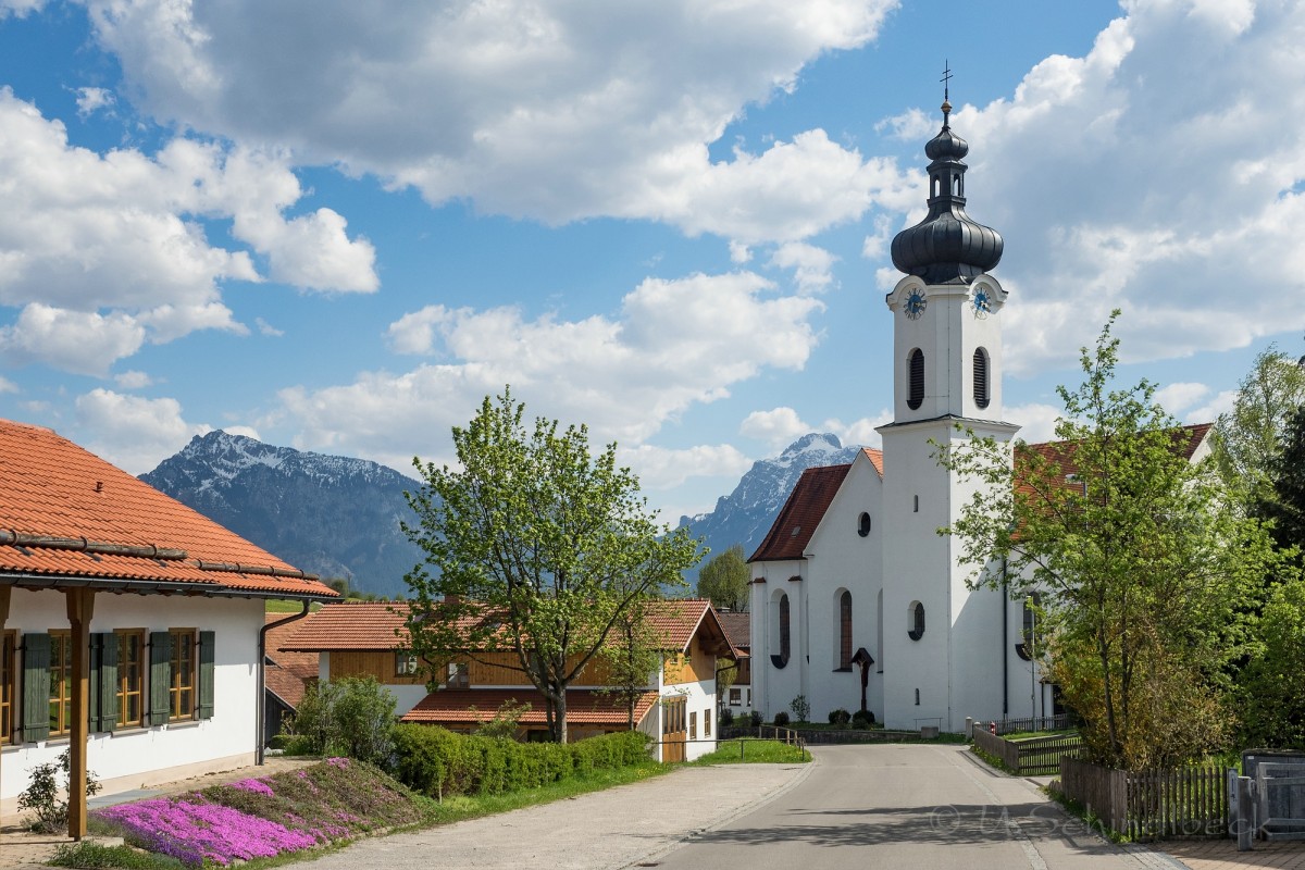 Unterwegs in Bayern -Kirche in Rieden am Forggensee