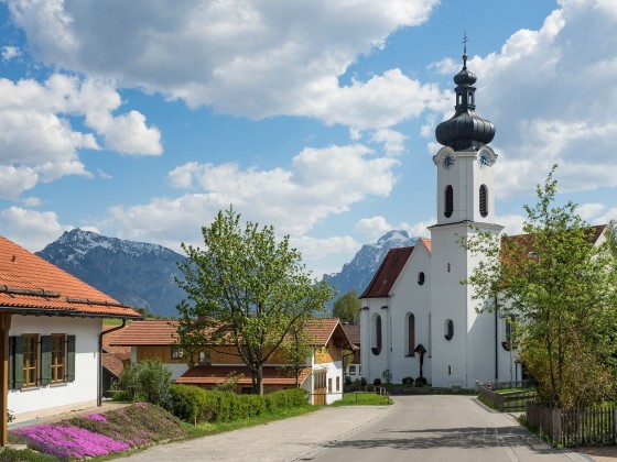 Unterwegs in Bayern -Kirche in Rieden am Forggensee