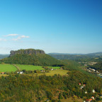 Blick zum Lilienstein von der Festung Königstein