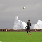 Soccer on the rocks