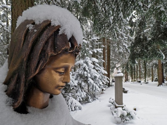 Winter auf dem Waldfriedhof